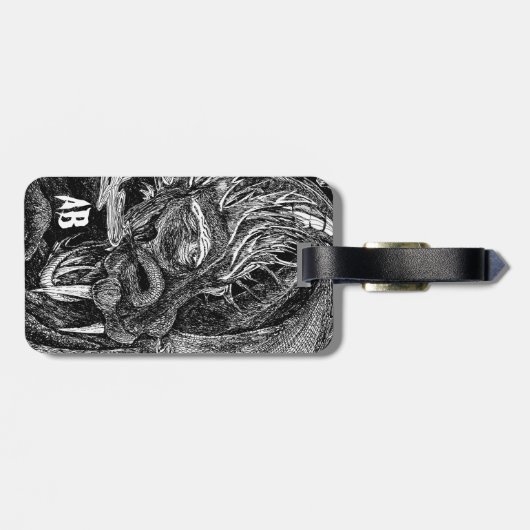 Dragon 'initiale' Gepäckanhänger 2 Seiten (Rückseite horizontal)