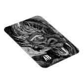 Dragon 'initials' Premium-Magnet Magnet (Rechte Seite)