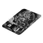 Dragon 'initials' Premium-Magnet Magnet (Linke Seite)