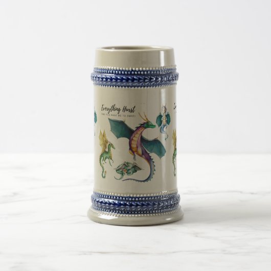 Dragon ist ein legendärer Reptil Bierglas (Mittel)