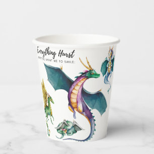 Dragon ist ein legendärer Reptil Pappbecher