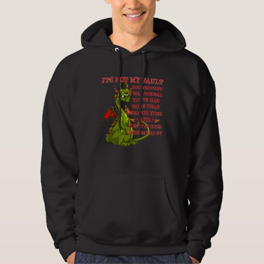 Dragon It s Not My Fault You Thought I Was Normal Hoodie (Vorderseite)