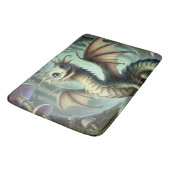 Dragon Jabberwocky Niedlich Fantasy Creative Art Badematte (Schrägansicht)