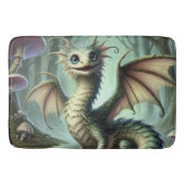Dragon Jabberwocky Niedlich Fantasy Creative Art Badematte (Vorderseite)