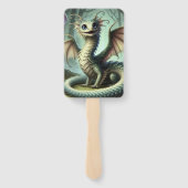 Dragon Jabberwocky Niedlich Fantasy Creative Art Fächer (Rückseite)