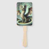 Dragon Jabberwocky Niedlich Fantasy Creative Art Fächer (Vorderseite)