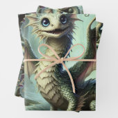 Dragon Jabberwocky Niedlich Fantasy Creative Art Geschenkpapier Set (Beispiel)