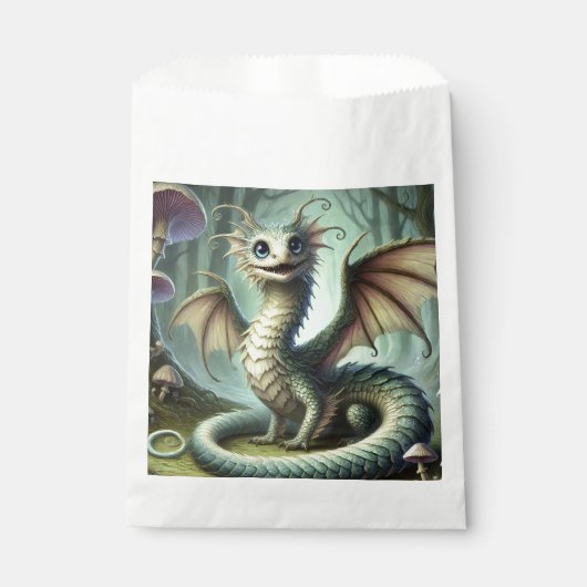 Dragon Jabberwocky Niedlich Fantasy Creative Art Geschenktütchen (Vorderseite)