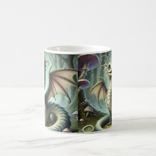 Dragon Jabberwocky Niedlich Fantasy Creative Art Kaffeetasse (Mittel)
