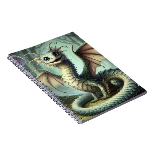 Dragon Jabberwocky Niedlich Fantasy Creative Art Notizblock (Rechte Seite)