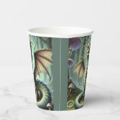 Dragon Jabberwocky Niedlich Fantasy Creative Art Pappbecher (Rechts)