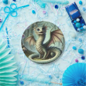 Dragon Jabberwocky Niedlich Fantasy Creative Art Pappteller (Party)