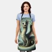 Dragon Jabberwocky Niedlich Fantasy Creative Art Schürze (Getragen)