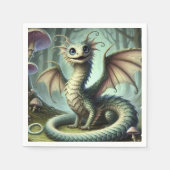 Dragon Jabberwocky Niedlich Fantasy Creative Art Serviette (Vorderseite)