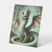 Dragon Jabberwocky Niedlich Fantasy Creative Art Sockelschild (Vorderseite)
