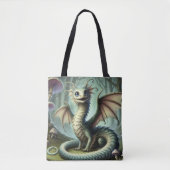 Dragon Jabberwocky Niedlich Fantasy Creative Art Tasche (Vorderseite)