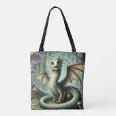 Dragon Jabberwocky Niedlich Fantasy Creative Art Tasche (Rückseite)