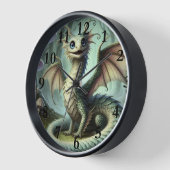 Dragon Jabberwocky Niedlich Fantasy Creative Art Uhr (Winkel)