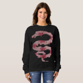 Dragon Japanese Cherry Blossom Flower Vintage Wome Sweatshirt (Vorne ganz)