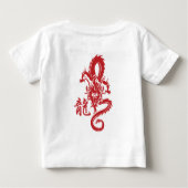 Dragon.Kanji Baby T-shirt (Rückseite)