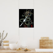 Dragon katana3 poster (Küche)
