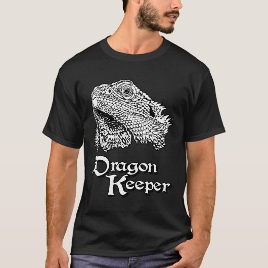 Dragon Keeper, Agamidae Iguana Lizard T-Shirt (Vorderseite)