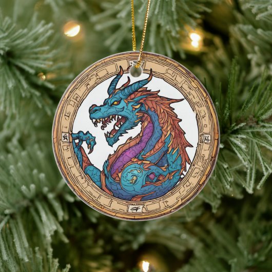 Dragon Keramik Ornament (Baum)