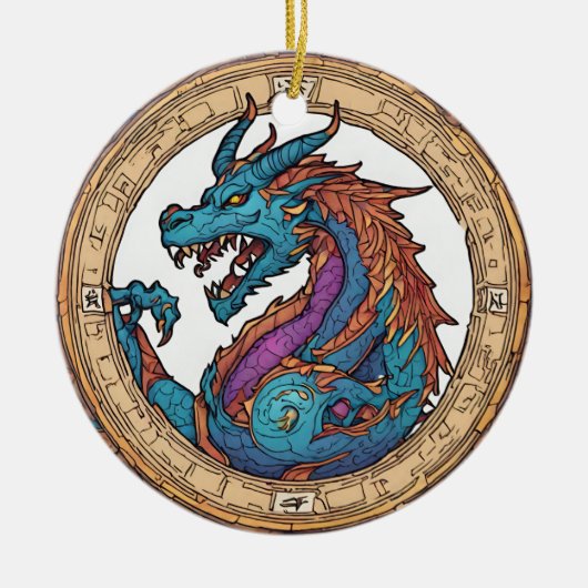 Dragon Keramik Ornament (Vorne)