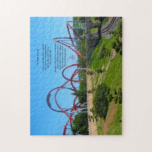 Dragon Khan Roller Untersetzer mit Gedicht Puzzle (Vertikal)