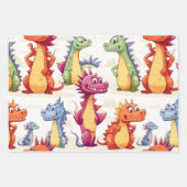 Dragon Kids Geschenkpapier Set (Vorderseite)