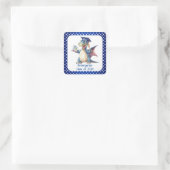 Dragon Kindergarten Graduate Square Stickers (Tasche)