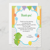 Dragon Kindergeburtstag Dankeschön Karte Hinweis (Vorne/Hinten)