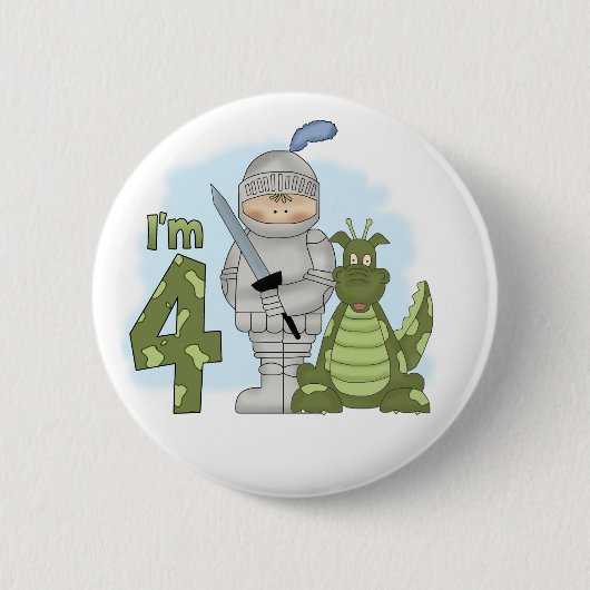 Dragon Knight 4. Geburtstag Button (Vorderseite)