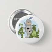 Dragon Knight 4. Geburtstag Button (Vorne & Hinten)