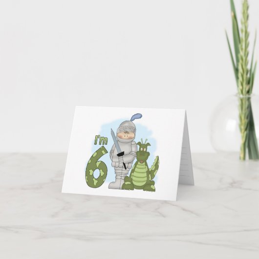 Dragon Knight 6. Geburtstag Einladung (Vorderseite)