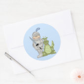 Dragon Knight Runder Aufkleber (Umschlag)