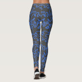 Dragon Kontur pattern 03.b D Gray BG Leggings (Rückseite)