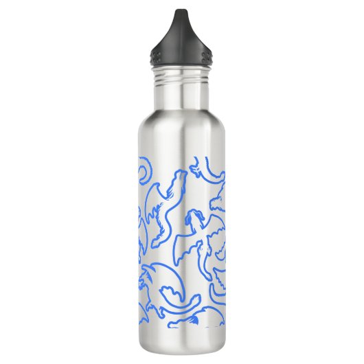 Dragon Kontur pattern 03.b L Yellow BG Edelstahlflasche (Links)