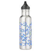 Dragon Kontur pattern 03.b L Yellow BG Edelstahlflasche (Rechts)