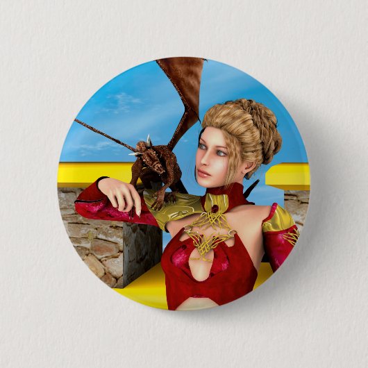Dragon Lady Button (Vorderseite)