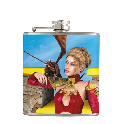 Dragon Lady Flachmann (Vorderseite)