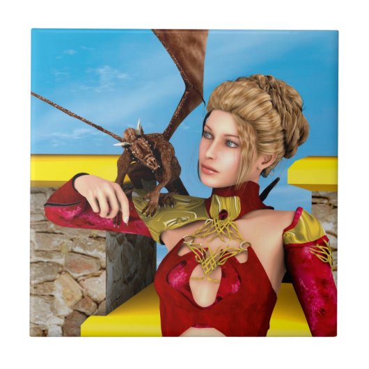 Dragon Lady Fliese (Vorderseite)