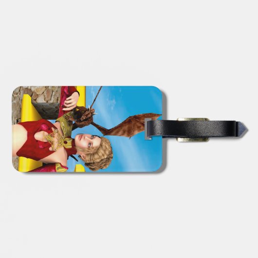 Dragon Lady Gepäckanhänger (Rückseite horizontal)