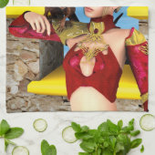 Dragon Lady Geschirrtuch (Gefaltet)