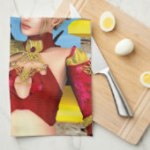 Dragon Lady Geschirrtuch (Viertel Falte)