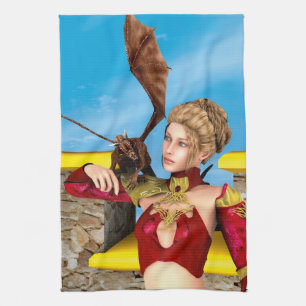 Dragon Lady Geschirrtuch