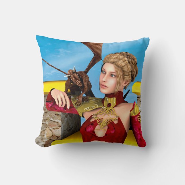Dragon Lady Kissen (Vorderseite)