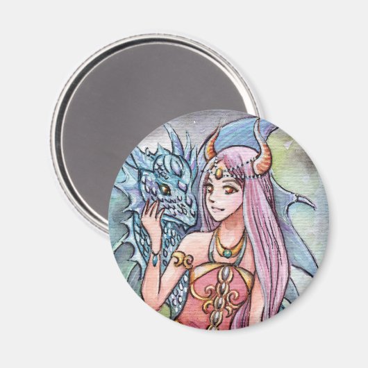 Dragon Lady Magnet (Vorderseite/Rückseite)