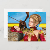 Dragon Lady Postkarte (Vorne/Hinten)