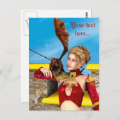 Dragon Lady Postkarte (Vorne/Hinten)